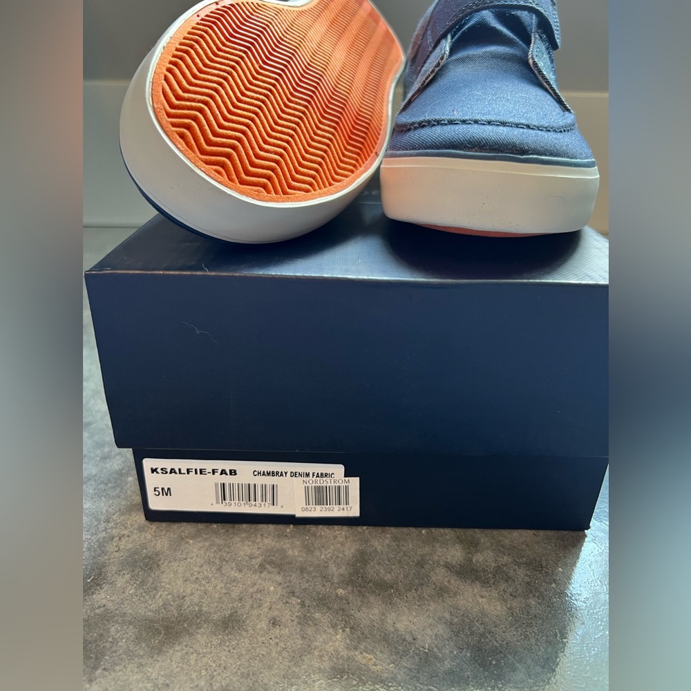 1901 Blue and Orange Sneakers